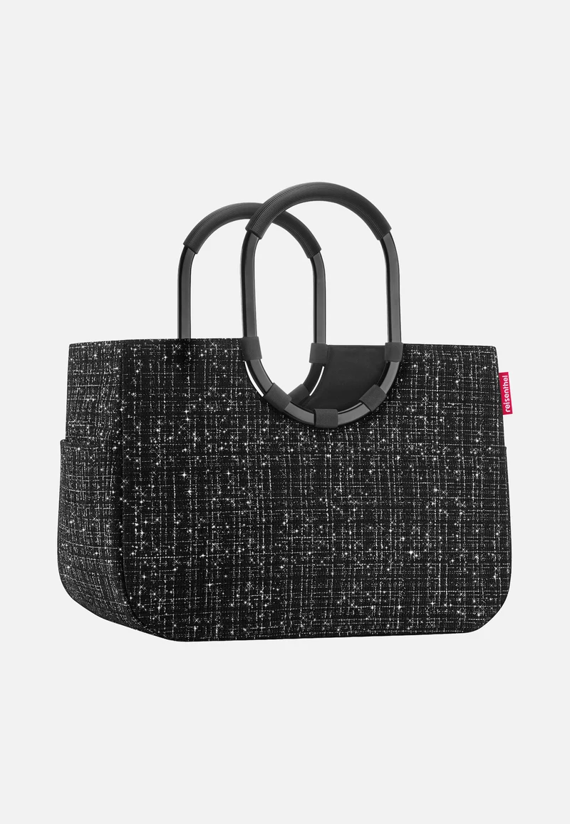 Loopshopper L Bouclé Black - Einkaufskorb