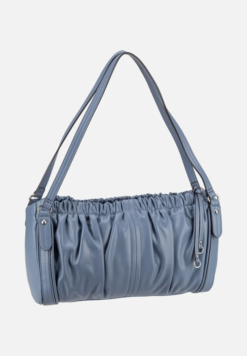 Faye M Vintage Goat Flower Blue - Satchel