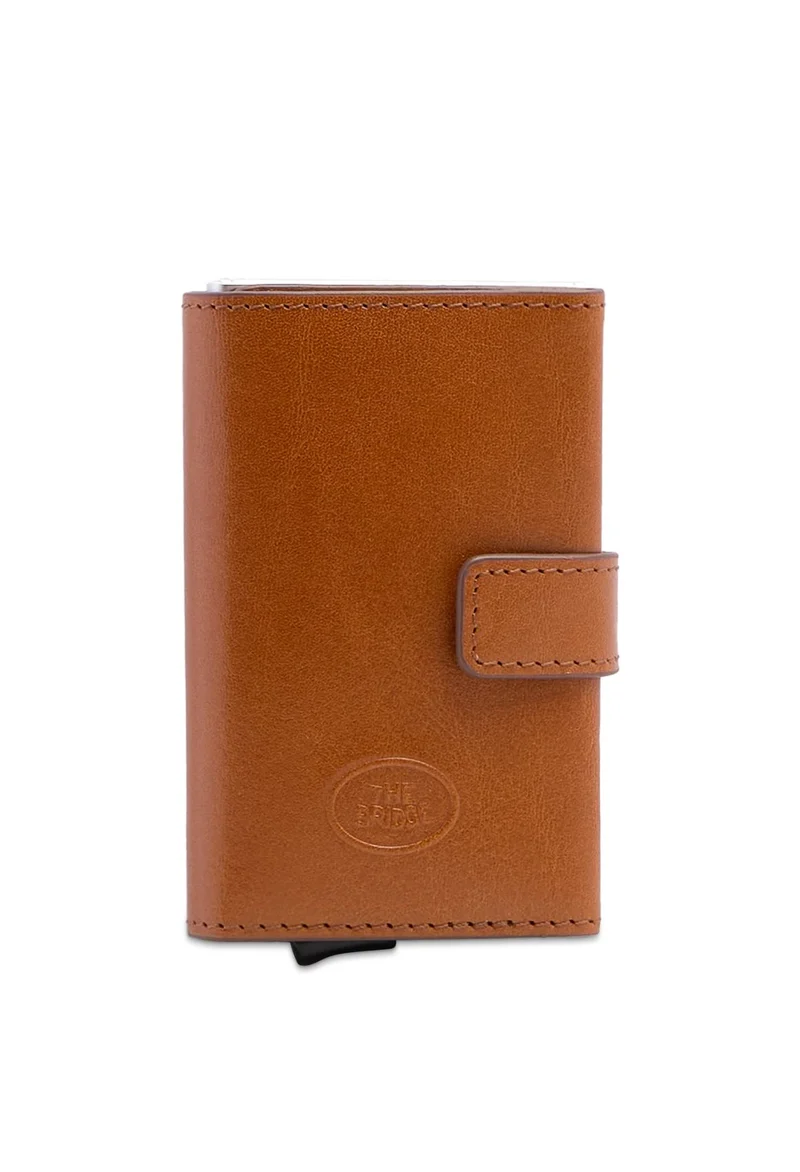 The Bridge Story Uomo RFID leather snap card holder
