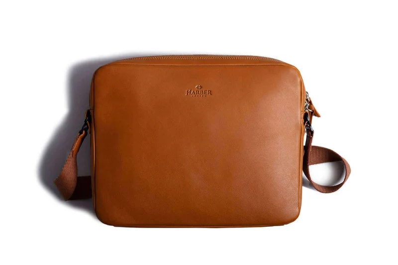 Leather Messenger Bag for iPad