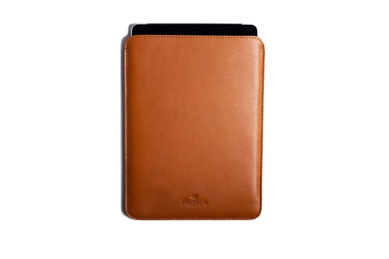 Slim Leather iPad and Kindle Sleeve Case