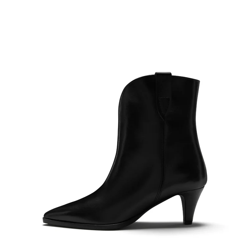 Isabel Bernard Vendôme Louane Schwarz Kalbsleder Stiefel IB53009-001-37