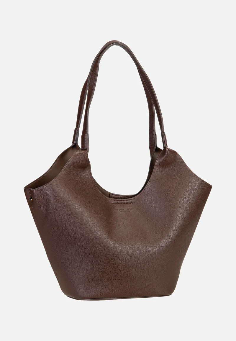Nelma Tulip Shopper Dark Brown - Shopper