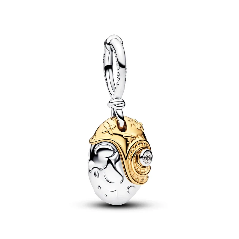 Pandora Disney Vergoldeter 0.012 ct TW Lab-Grown Diamond Disney Prinzessinnen Moana Heart Of Te Fiti Charm-Anhänger 764385C01