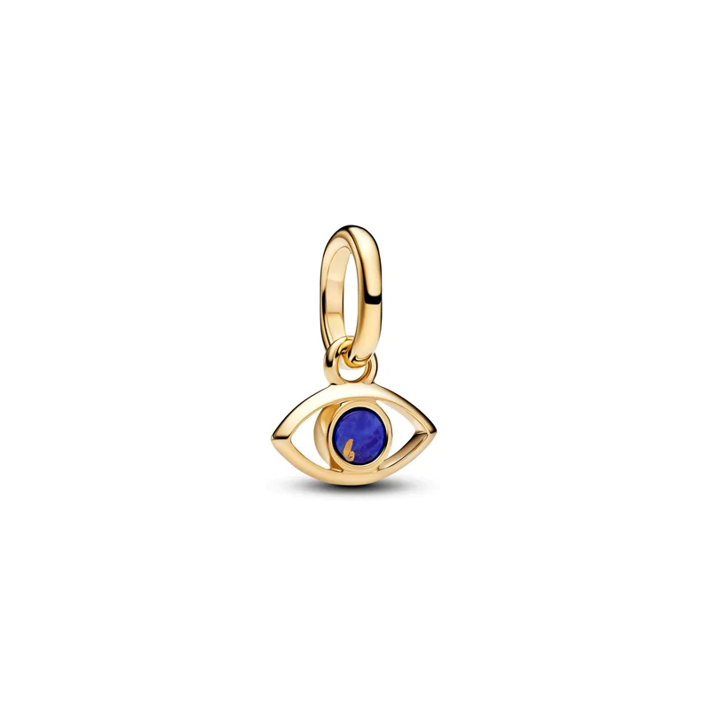 Pandora ME Vergoldeter Blue Evil Eye Mini Charm-Anhänger 764609C01