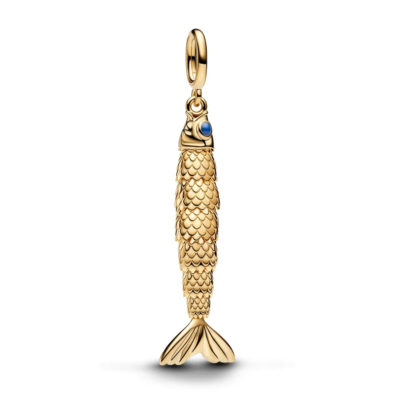 Pandora Moments Vergoldeter Gelenkfisch Charm-Anhänger 764686C01