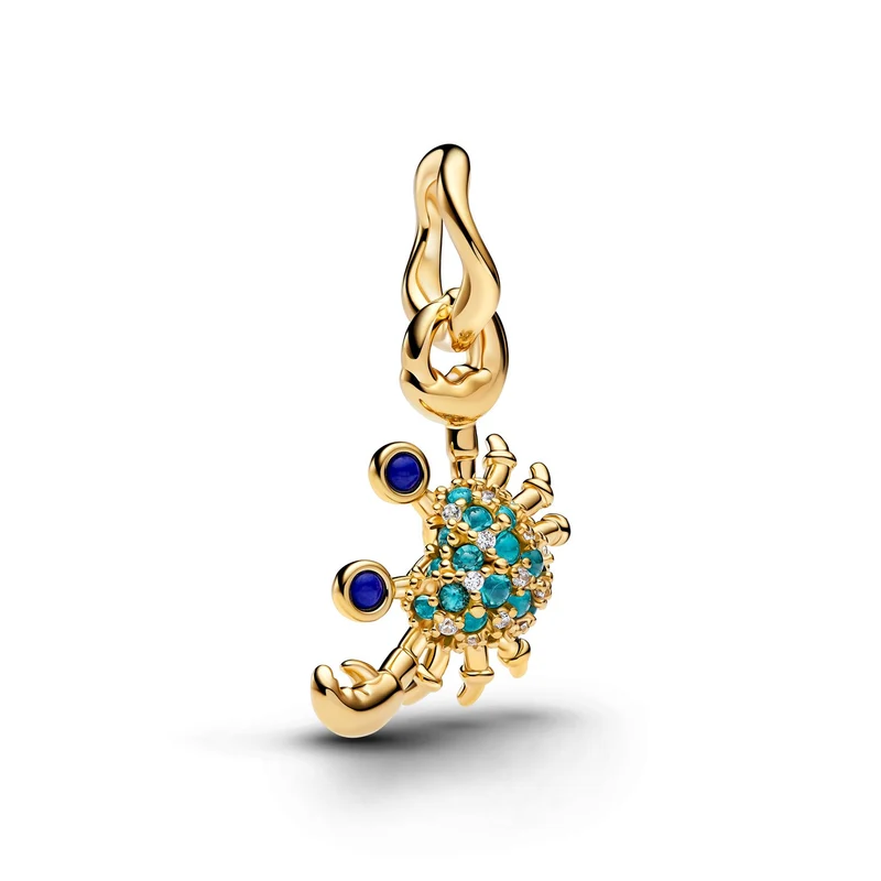 Pandora Moments Vergoldeter Krabben Charm-Anhänger 764684C01