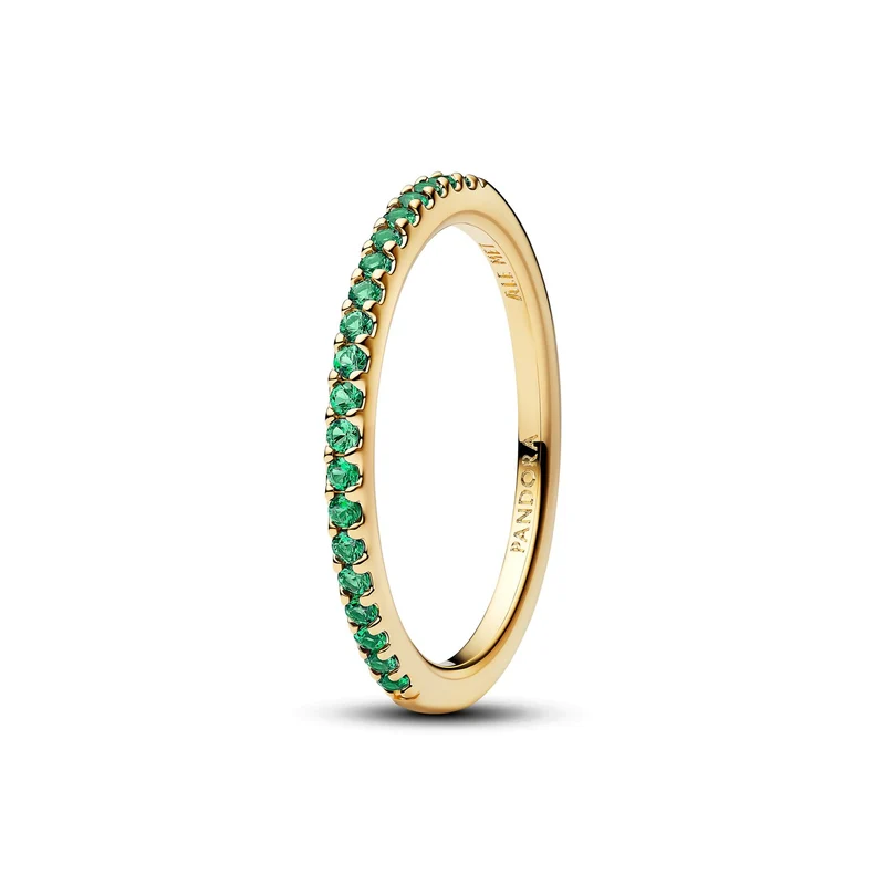 Pandora Timeless Vergoldeter Funkelnder Blauer Half-Eternity-Band-Ring 162999C03