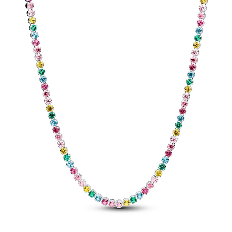Pandora Timeless Regenbogen Tennis-Halskette 394648C01-40