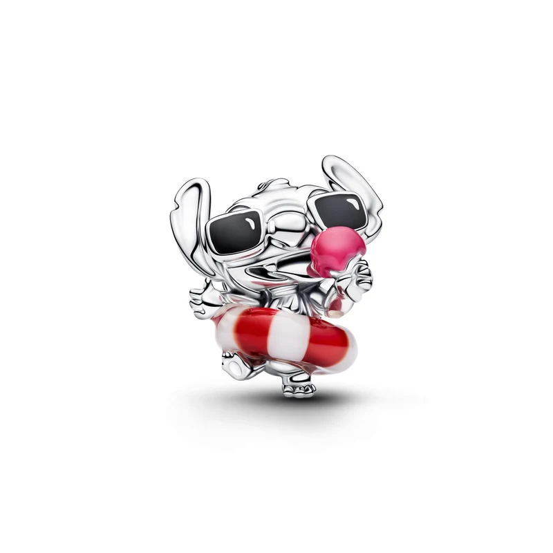 Pandora Disney Murano Glass And Enamel Disney Stitch Sommer-Charm 794642C01