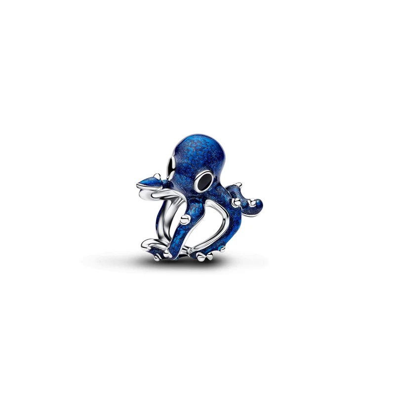 Pandora Moments Enamel Blue Octopus Charm 794706C01