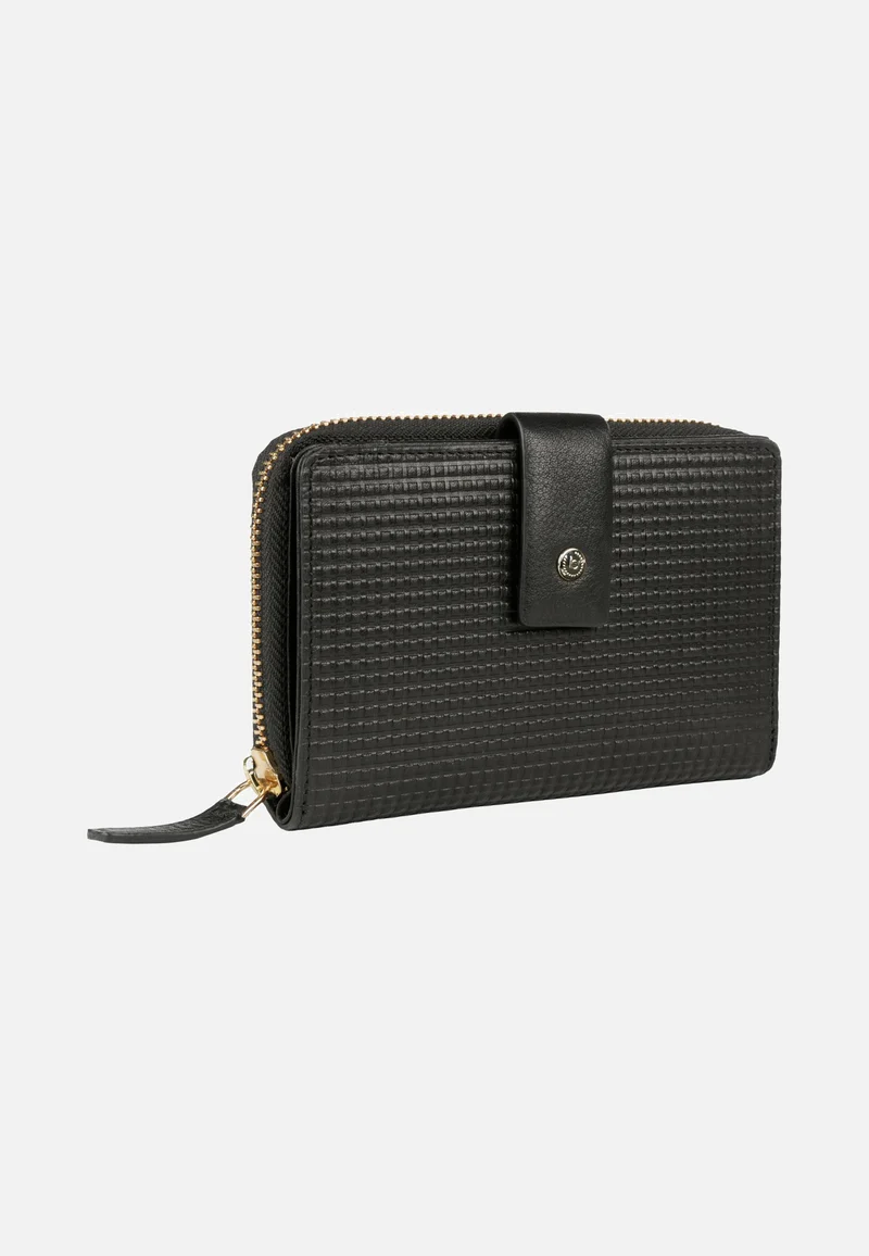 Noemi Ladies Zip Wallet M Black - Portemonnaie