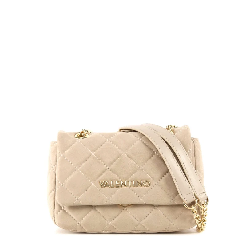 Valentino Bags Ocarina Wildleder Ecrufarbene Flap Bag VBSA9B05ECRU