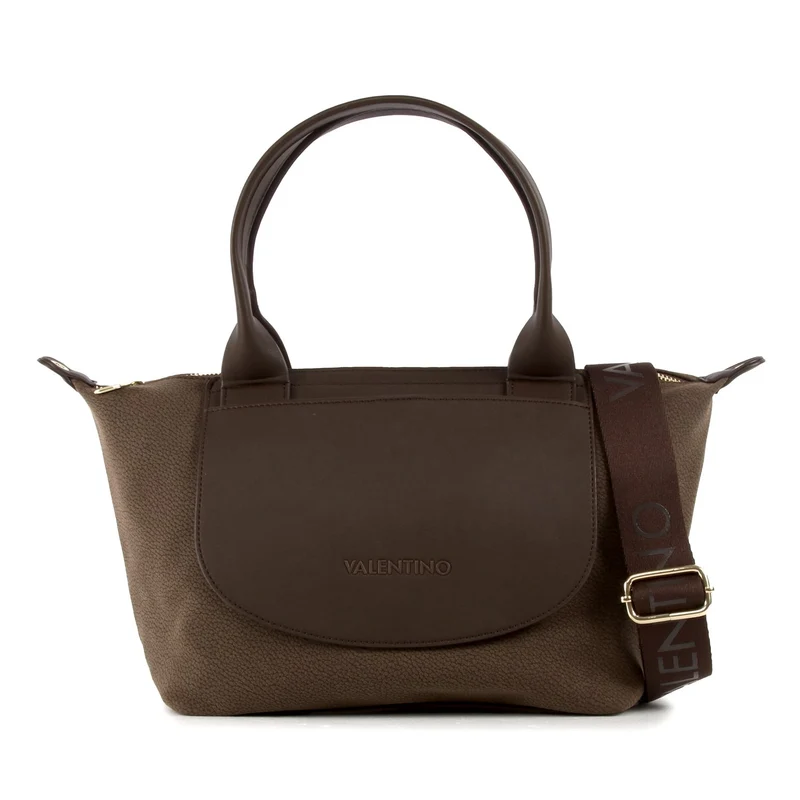 Valentino Bags Snowfall Dunkelbraune Shopping Bag VBSA5T04MORO