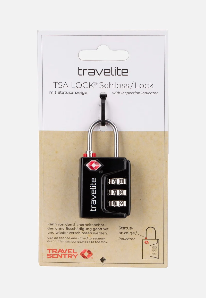 TSA 3er Kombilock TravelSentry Schwarz - Schloss