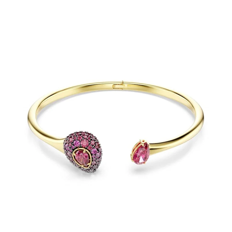 Swarovski Sublima Glam Armreif in Goldoptik mit roten Akzenten 5752896