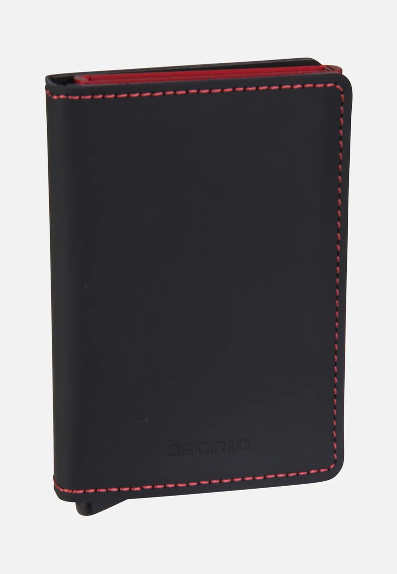 Slimwallet Matte Black & Red - Portemonnaie