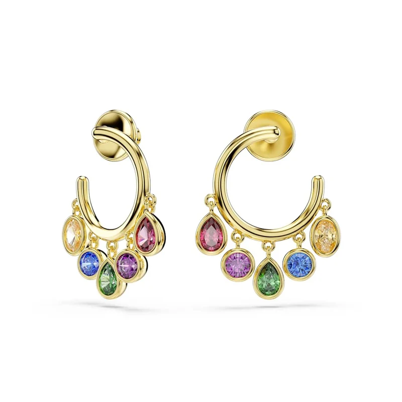Swarovski Imber Organic Goldfarbene Mehrfarbige Ohrringe 5753263