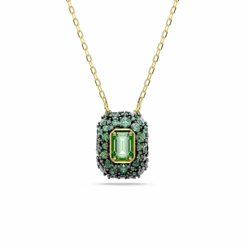 Swarovski Sublima Glam Halskette in Goldoptik mit grünem Anhänger 5752884