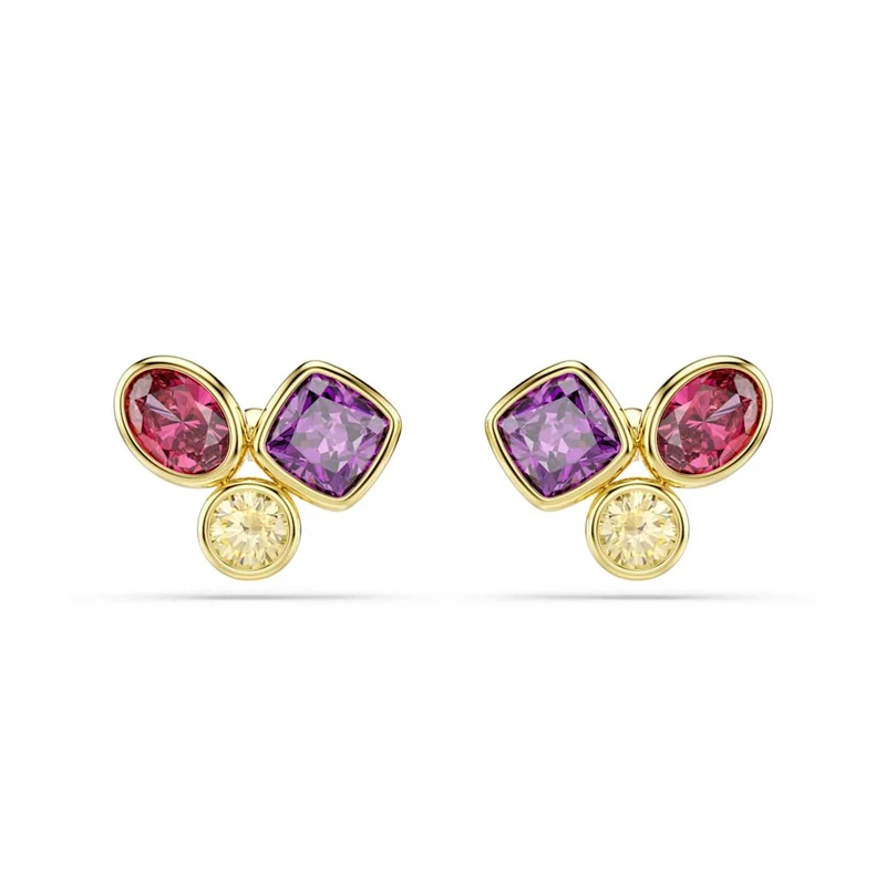 Swarovski Imber Organic Goldfarbene, mehrfarbige Ohrstecker 5760019
