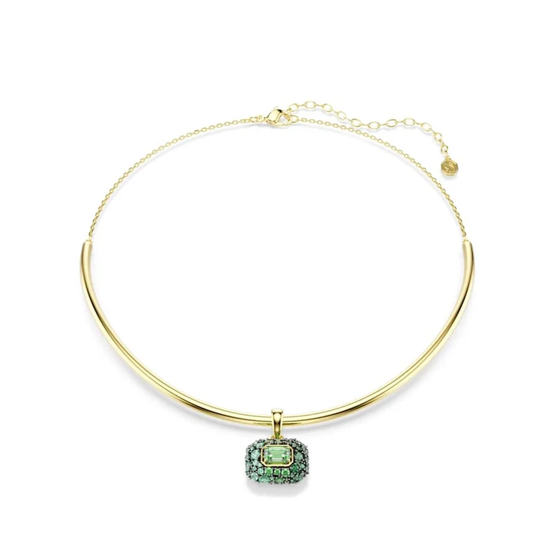 Swarovski Sublima Glam Goldfarbenes Choker mit grünen Akzenten 5760763