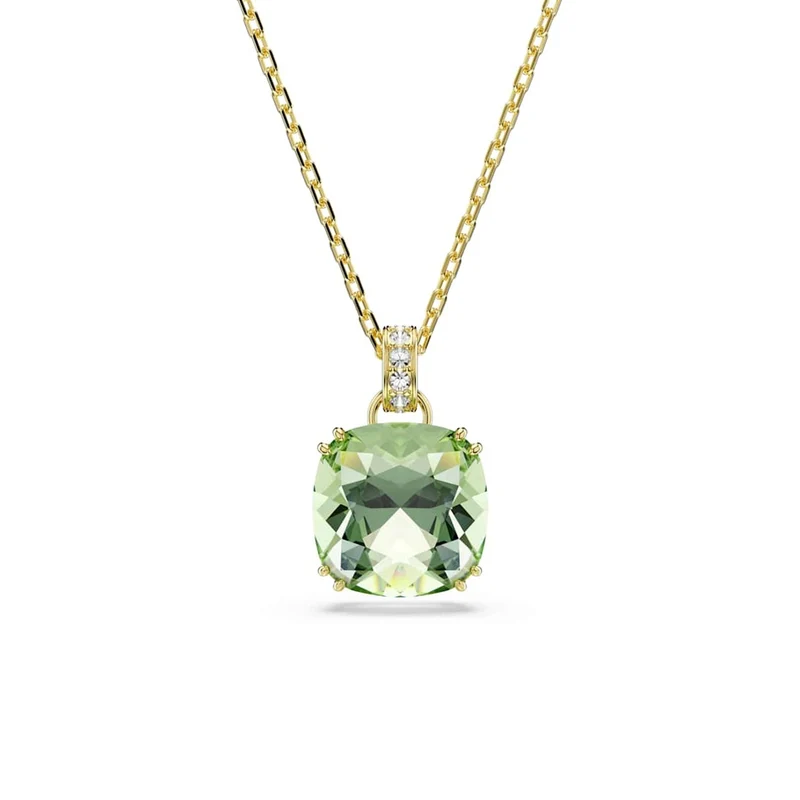 Swarovski Millenia Halskette in Goldoptik mit grünem Anhänger 5764821