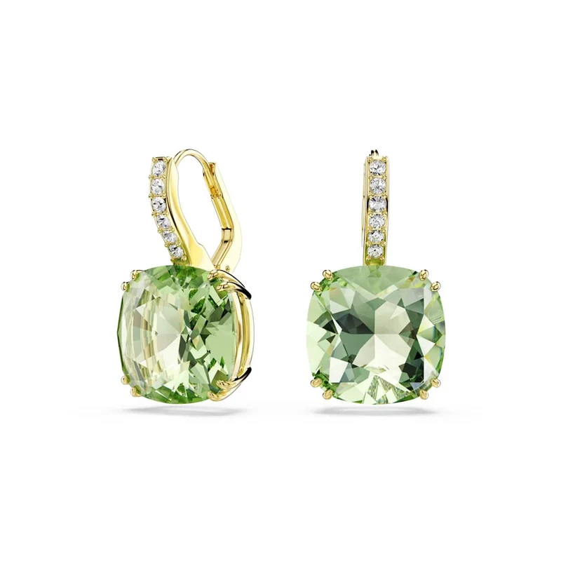 Swarovski Millenia Ohrringe in Goldoptik mit grünem Kristall 5764822