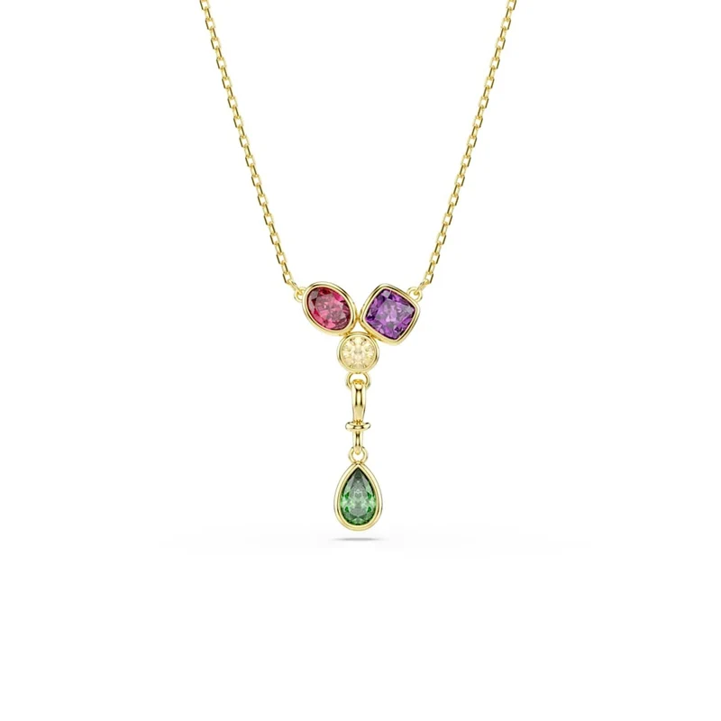 Swarovski Imber Organic Goldfarbene Mehrfarbige Halskette 5753261