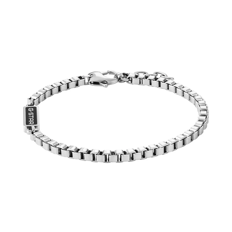 G-Star Floatcore Silbernes Box Chain Armband GSJ.100.05