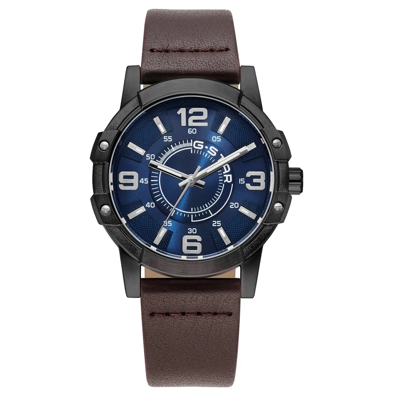 G-STAR Constructed Schwarze Messing-Herrenuhr GSW.506.05