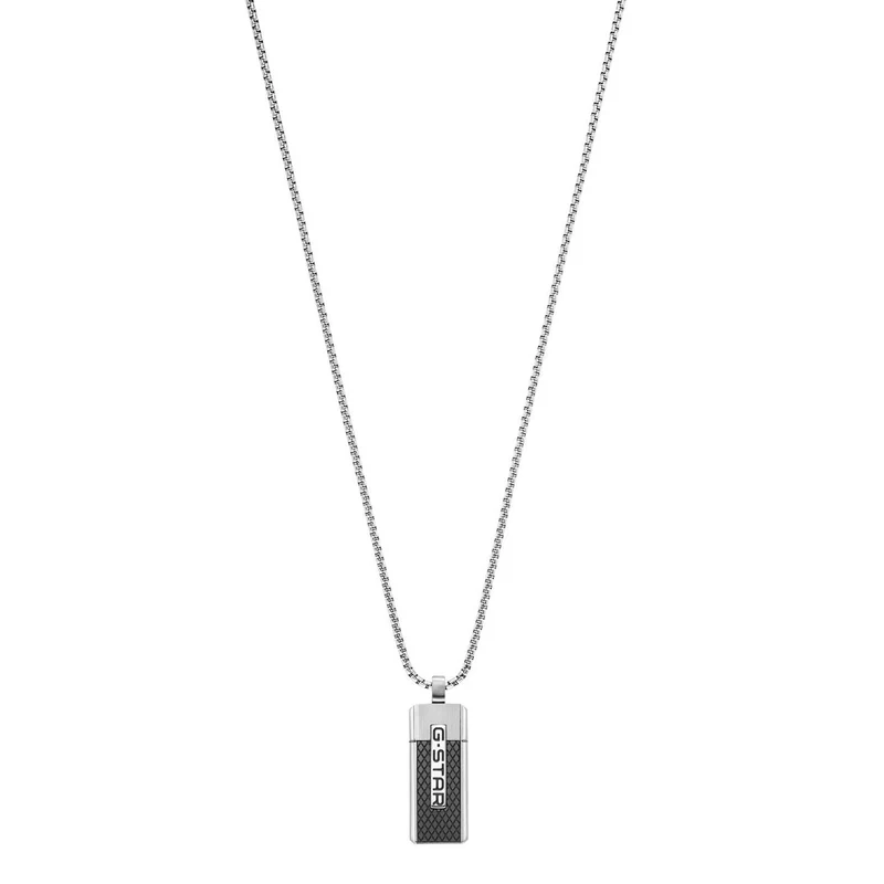 G-STAR Mtrx Silberne Box Chain Halskette GSJ.105.01