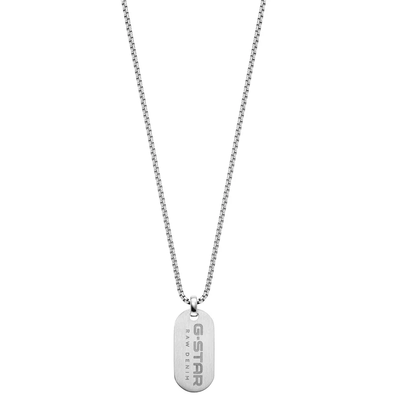 G-STAR ZipPoint Silberne Gliederhalskette GSJ.104.01