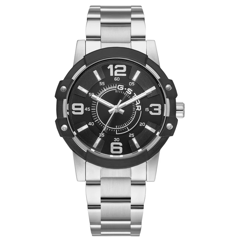 G-STAR Constructed Silberne Herrenuhr GSW.506.06