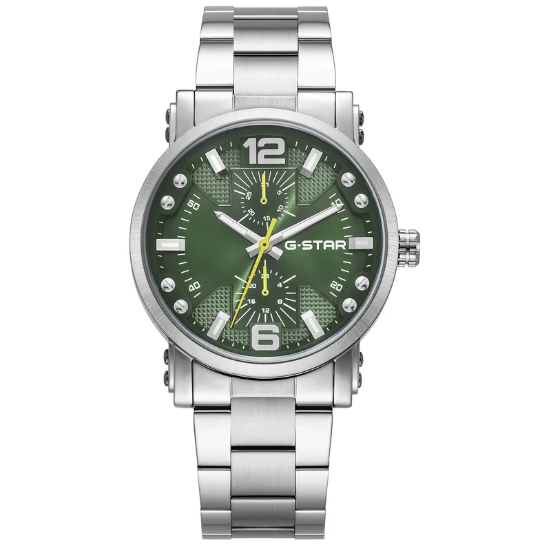 G-STAR Rovic Silberfarbene Stahl-Herrenuhr GSW.509.06