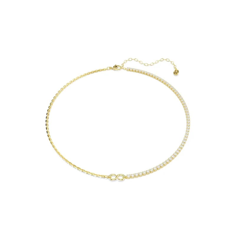 Swarovski Matrix Tennis Halskette in Goldoptik 5747717
