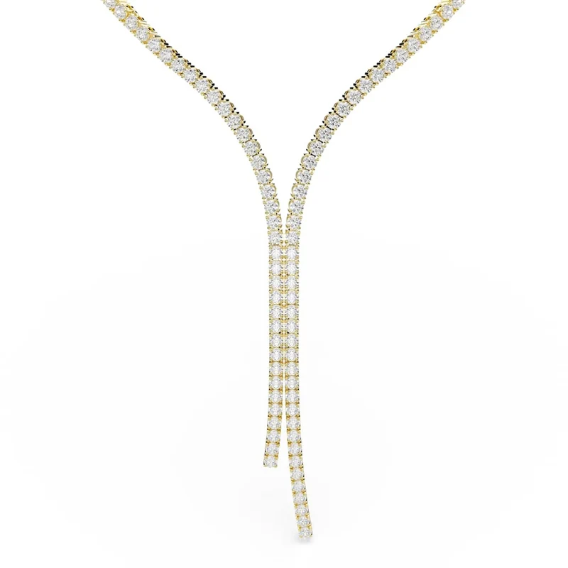 Swarovski Matrix Tennis Halskette in Goldoptik 5750601