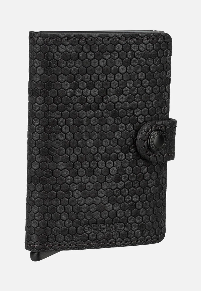 Miniwallet Hexagon Black - Portemonnaie