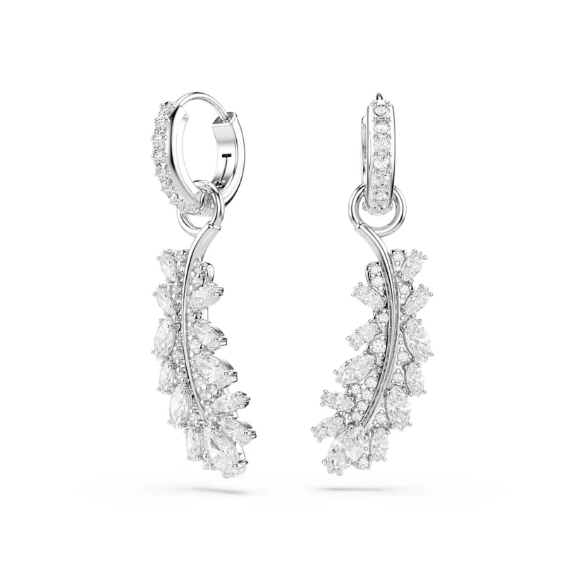 Swarovski Vienna Feather Ohrringe in Silberoptik 5754272