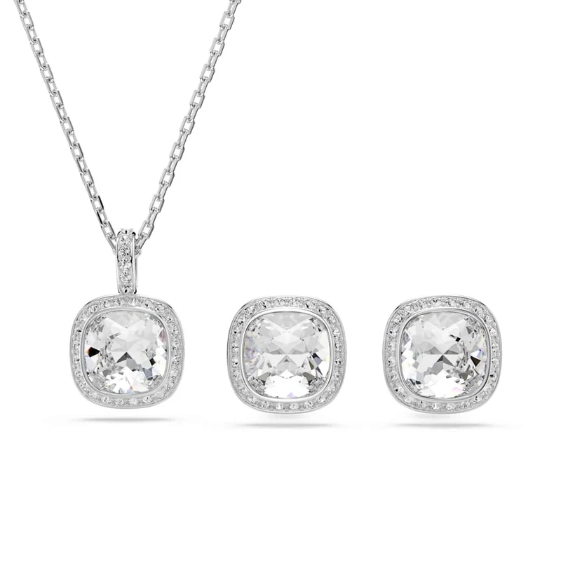 Swarovski Una Angelic Cushion Schmuckset in Silberoptik 5754343