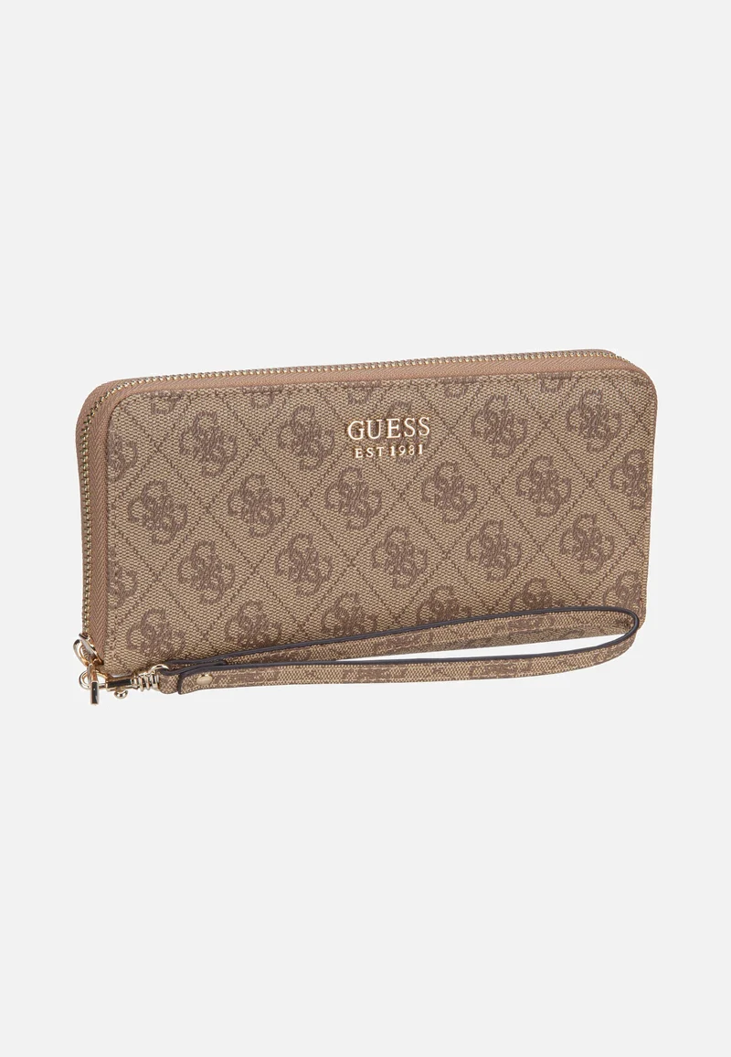 Brenton Slg Large Zip Around Latte Logo - Portemonnaie