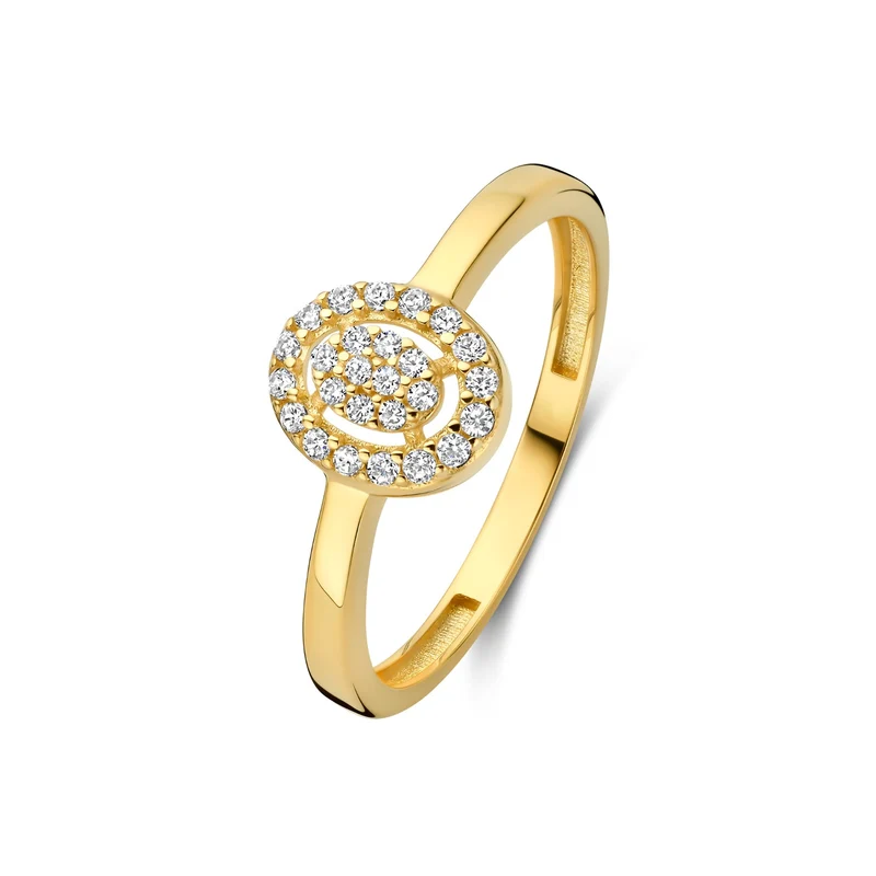 Isabel Bernard Le Marais Anne 14 Karat Gold Ring mit Zirkonia-Stein IB330115-48