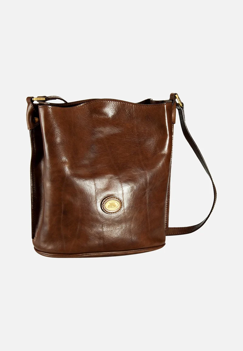 Story Donna Ledertasche Braun - Beuteltasche