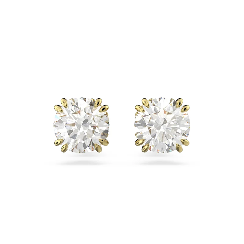 Swarovski Constella Goldfarbene Ohrknöpfe 5642595