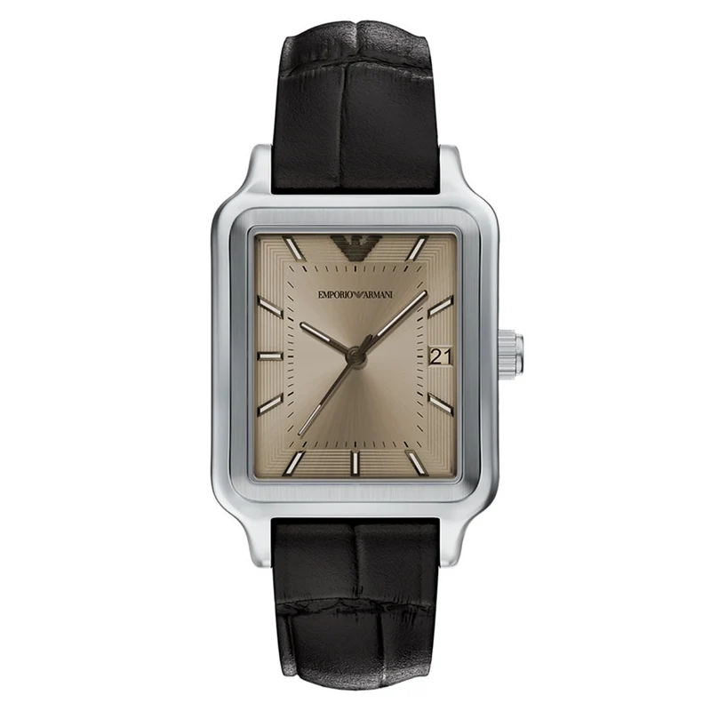 Emporio Armani Rectangular Silver Dial Watch AR11756