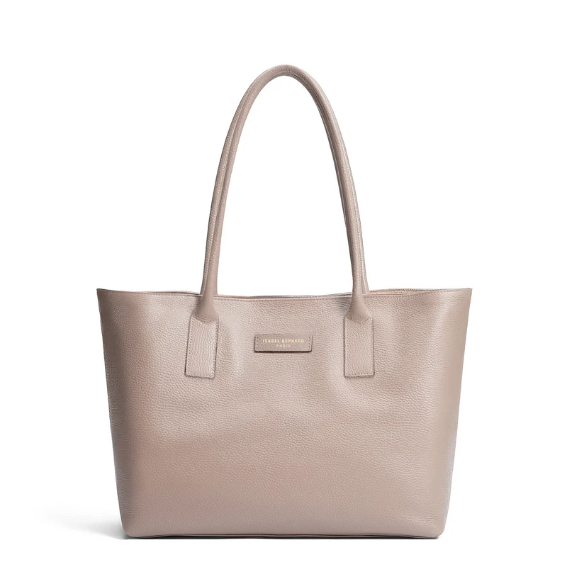 Isabel Bernard Honoré Elin Taupe Kalbsleder Schultertasche IB25111-078