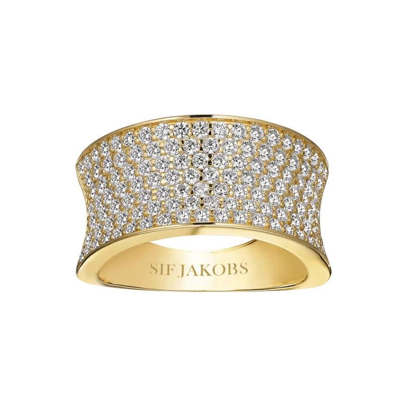 Sif Jakobs Felline damen Ring 750 Vergoldung SJ-R2393-CZ-YG-58