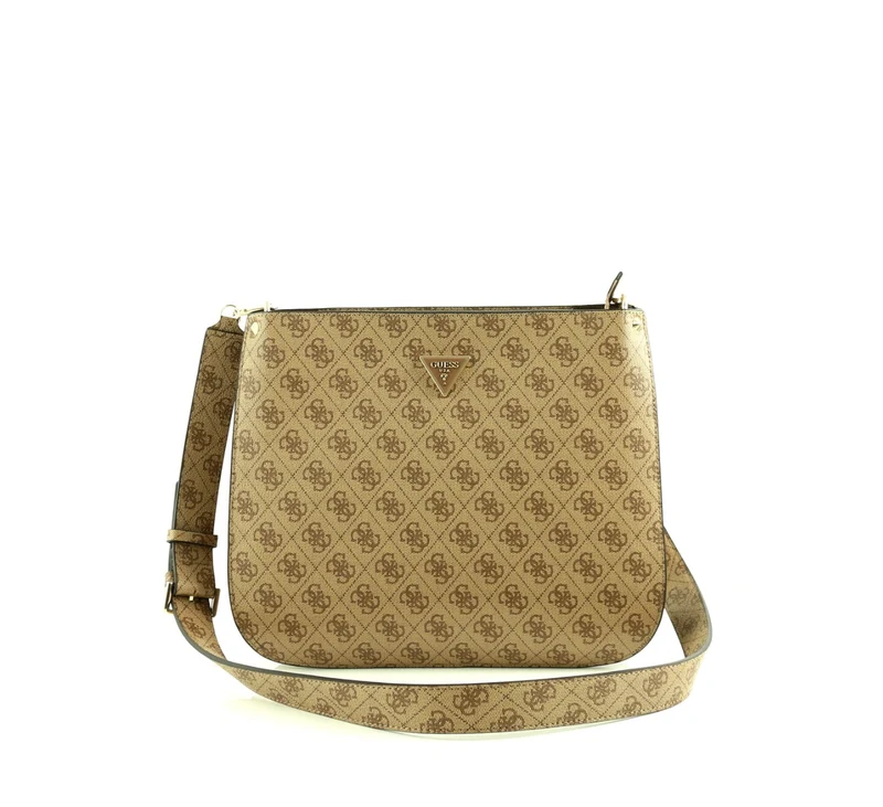 GUESS Meridian Latte Logo Reißverschlusstasche