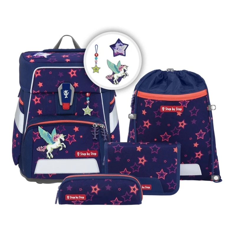 Step By Step Space Shine school satchel set