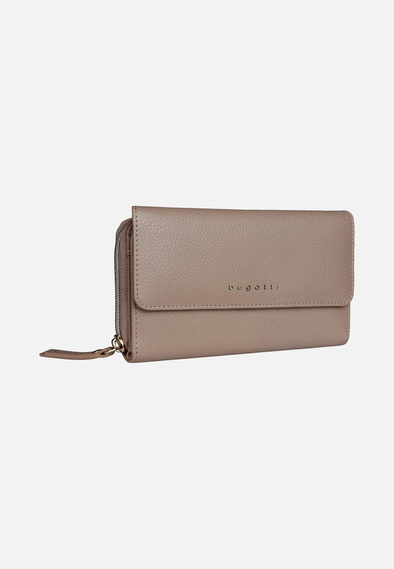 Emilia Ladies Long Wallet With Flap Sand - Portemonnaie