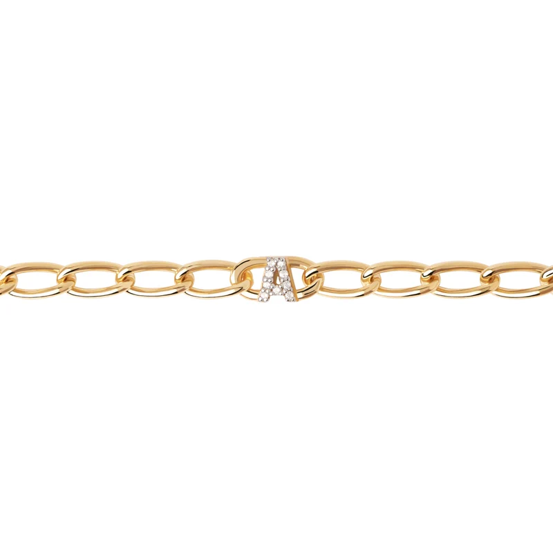 P D Paola Mini Letters damen Armband 750 Vergoldung PU01-541-U